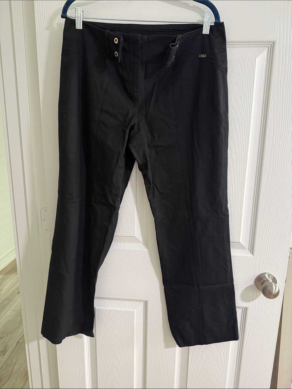 St John Sport Black Dress Pants - Classic Straight Fit